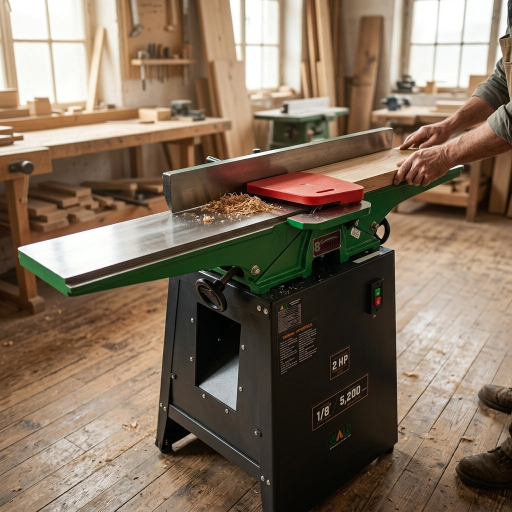 8-inch industrial jointer — Estilo de Vida - Producto en Uso | Generated by Modelize