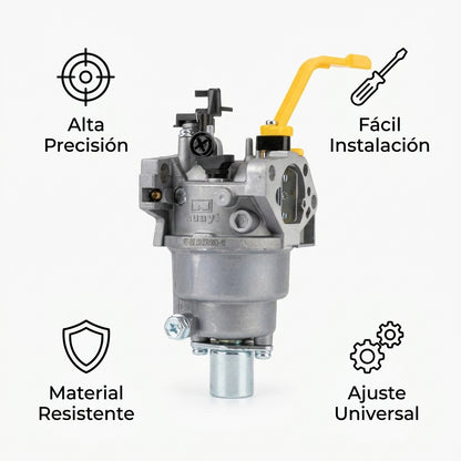 Gasoline generator carburetor — Infografia de Caracteristicas | Generated by Modelize