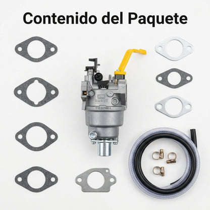 Carburetor for gasoline generator — Contenido del Paquete - Vista Aerea | Generated by Modelize