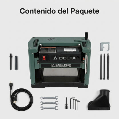 Portable Wood Planer — Contenido del Paquete - Vista Aerea | Generated by Modelize