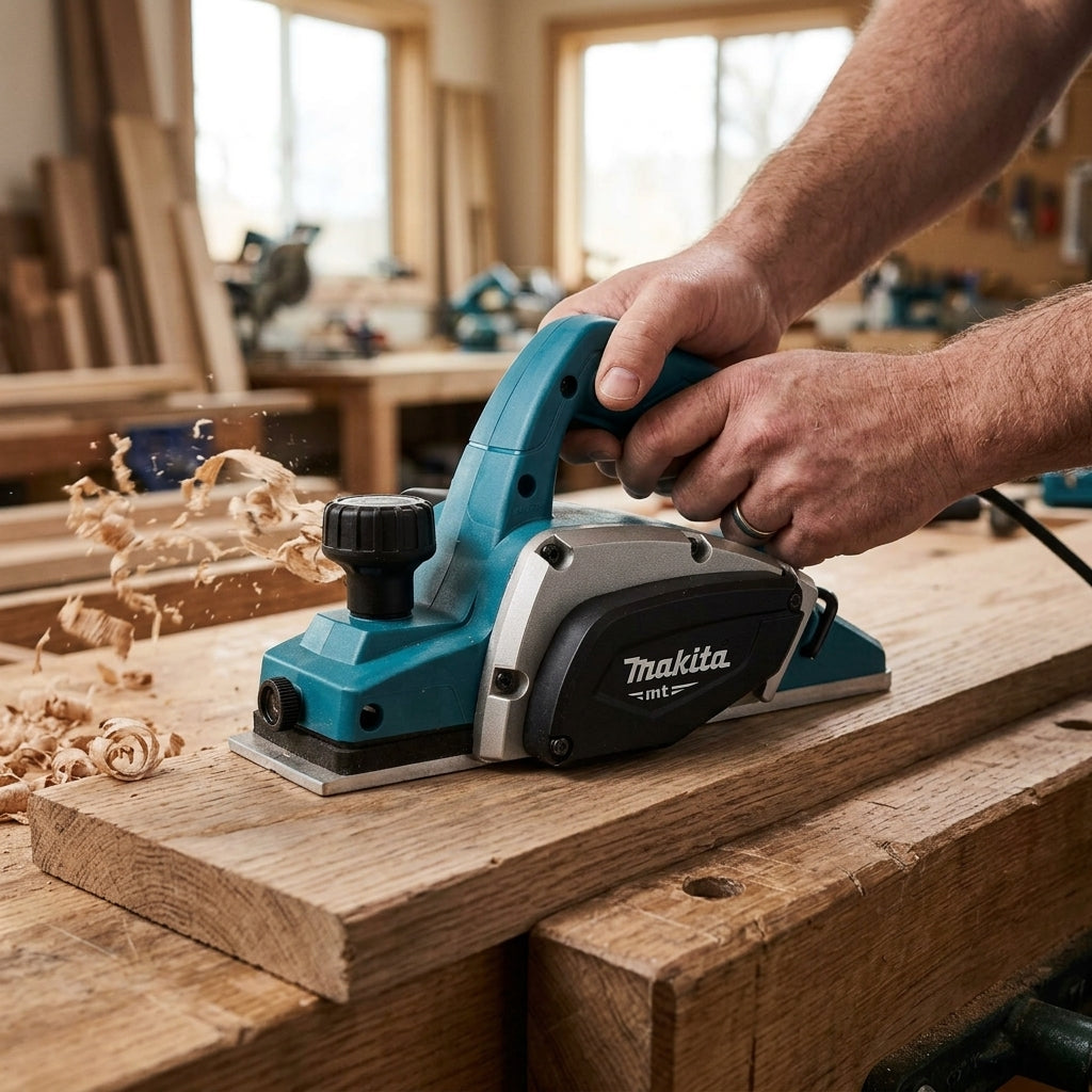 Electric Hand Planer — Estilo de Vida - Producto en Uso | Generated by Modelize