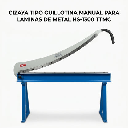Manual guillotine metal plate shear — Portada Principal - Estudio Blanco | Generated by Modelize