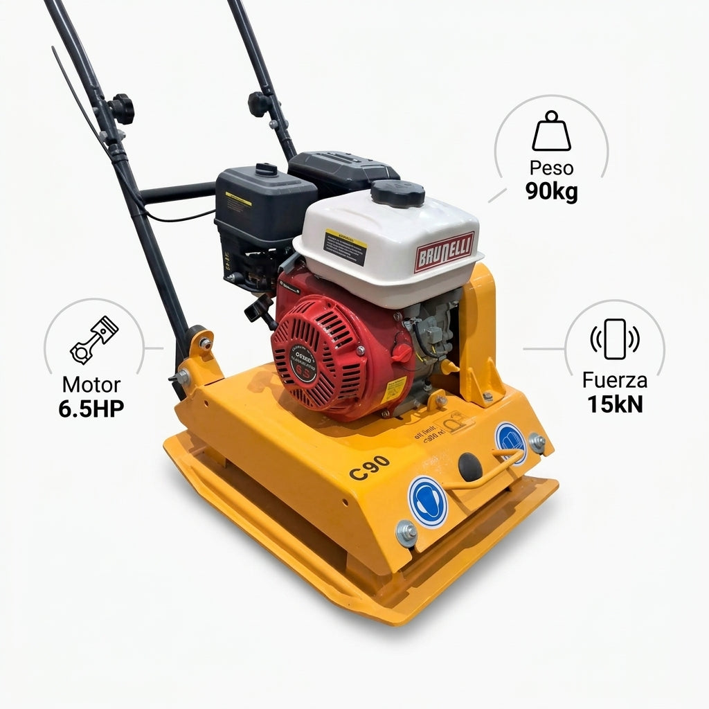 Plate compactor — Infografia de Caracteristicas | Generated by Modelize