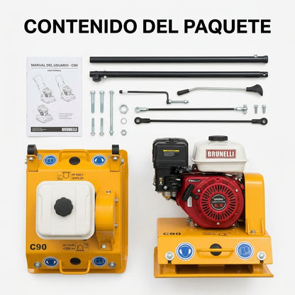 Industrial Plate Compactor — Contenido del Paquete - Vista Aerea | Generated by Modelize