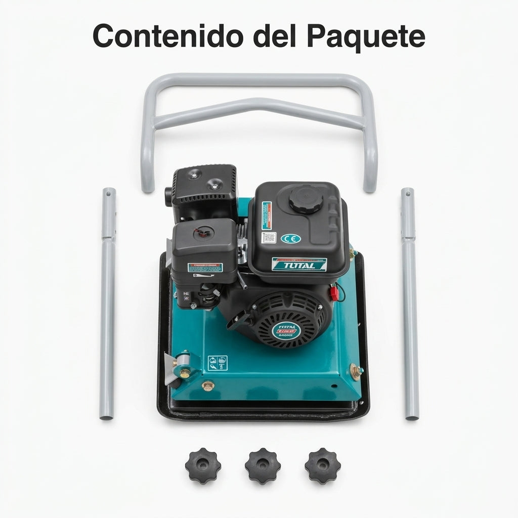Plate Compactor — Contenido del Paquete - Vista Aerea | Generated by Modelize