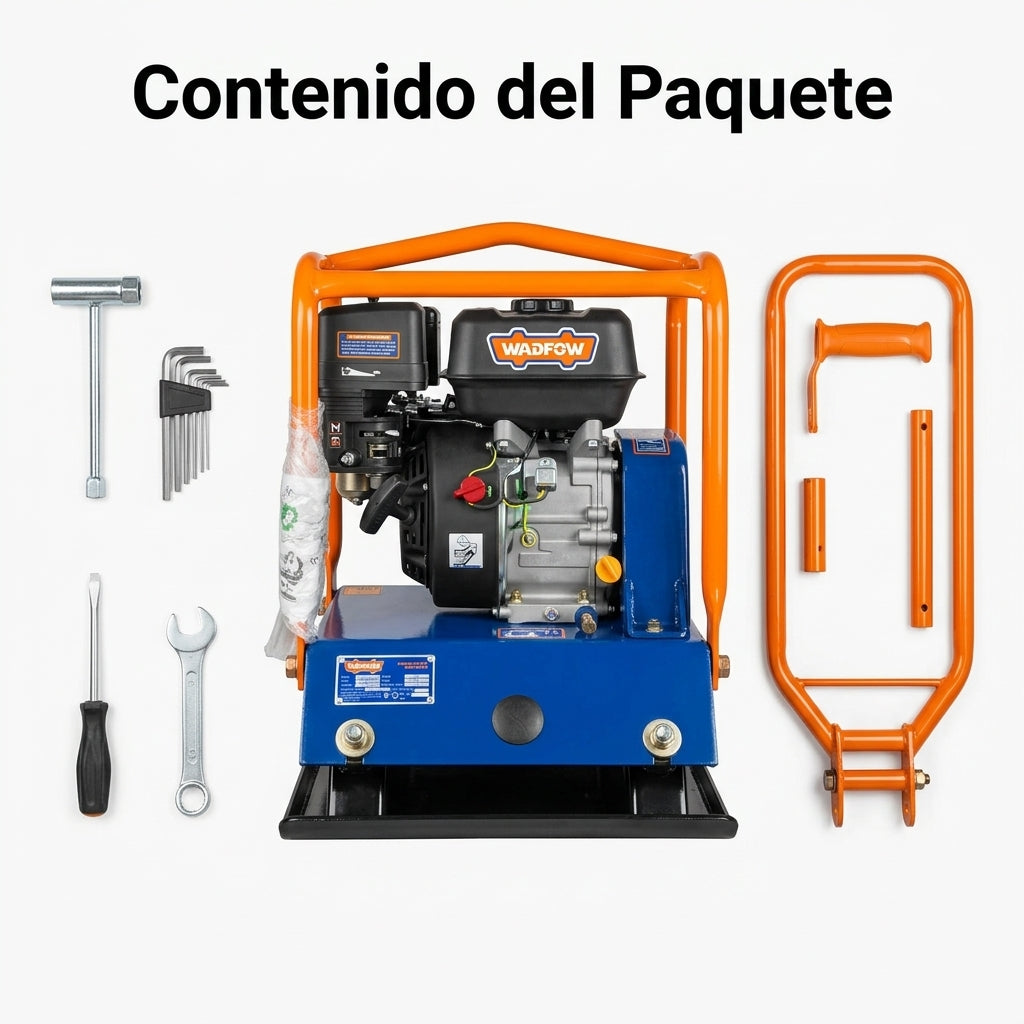 Plate Compactor — Contenido del Paquete - Vista Aerea | Generated by Modelize