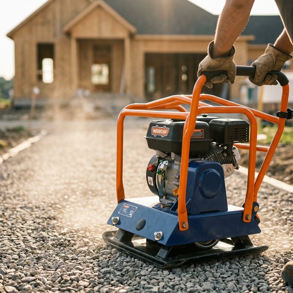 Vibratory plate compactor — Estilo de Vida - Producto en Uso | Generated by Modelize