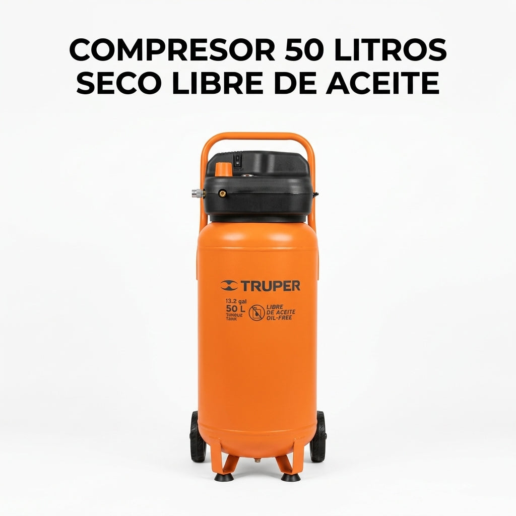 Vertical air compressor — Portada Principal - Estudio Blanco | Generated by Modelize