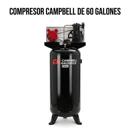 Vertical Air Compressor — Portada Principal - Estudio Blanco | Generated by Modelize