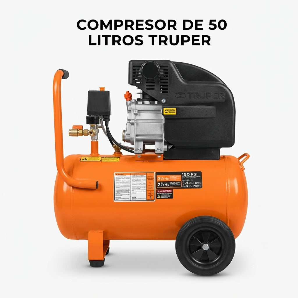 Portable Air Compressor — Portada Principal - Estudio Blanco | Generated by Modelize
