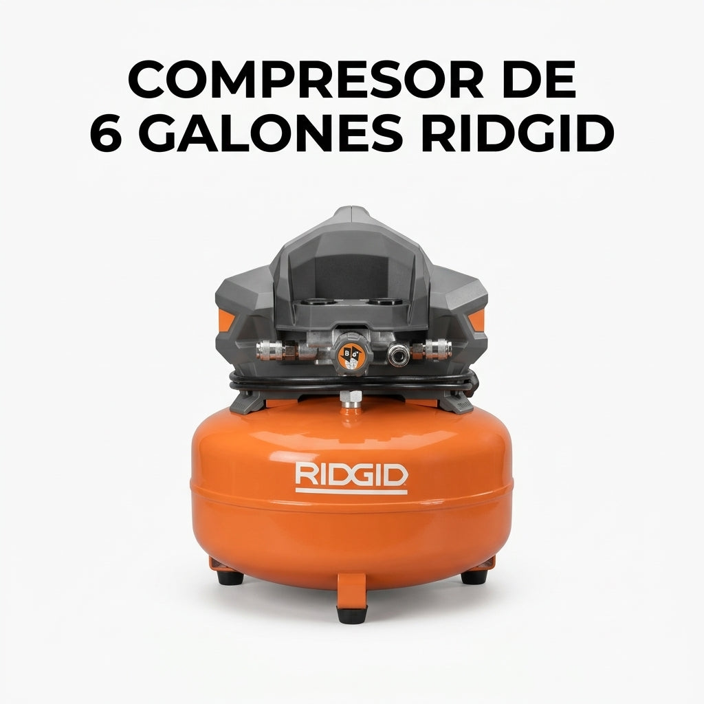 Portable pancake air compressor — Portada Principal - Estudio Blanco | Generated by Modelize