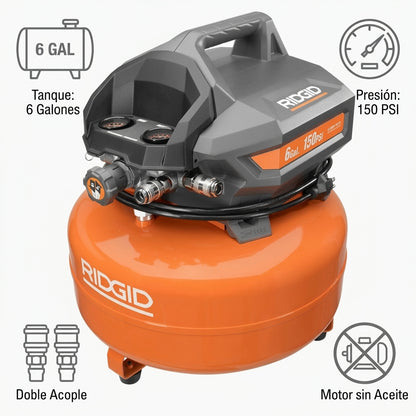 Pancake air compressor — Infografia de Caracteristicas | Generated by Modelize
