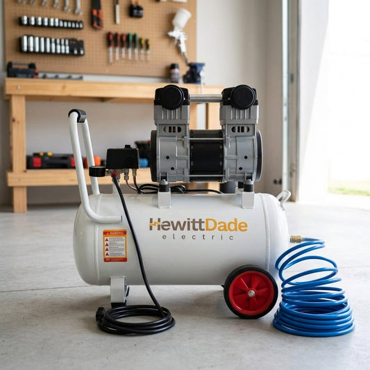 Silent Air Compressor — Estilo de Vida - Producto en Uso | Generated by Modelize