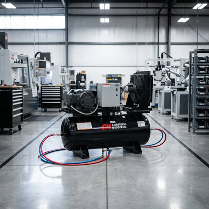 Industrial Rotary Screw Air Compressor — Estilo de Vida - Producto en Uso | Generated by Modelize