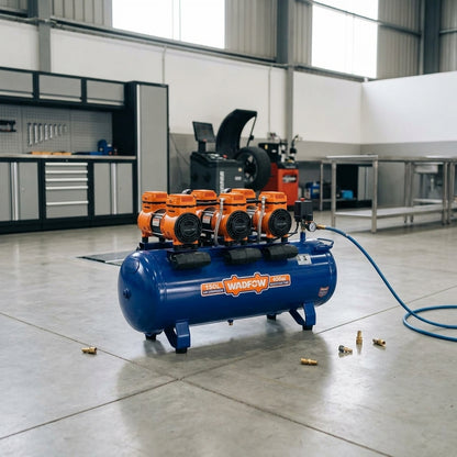 Silent Industrial Air Compressor — Estilo de Vida - Producto en Uso | Generated by Modelize