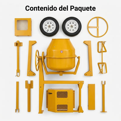 Concrete mixer — Contenido del Paquete - Vista Aerea | Generated by Modelize