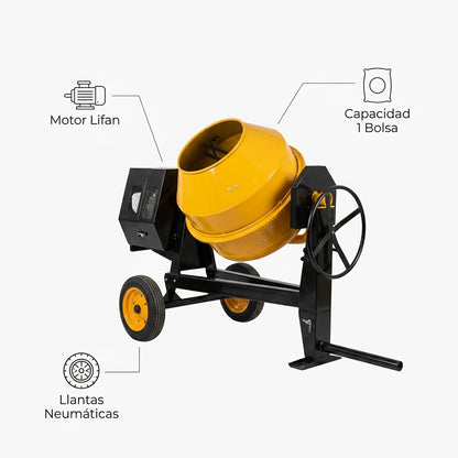 Concrete Mixer — Infografia de Caracteristicas | Generated by Modelize