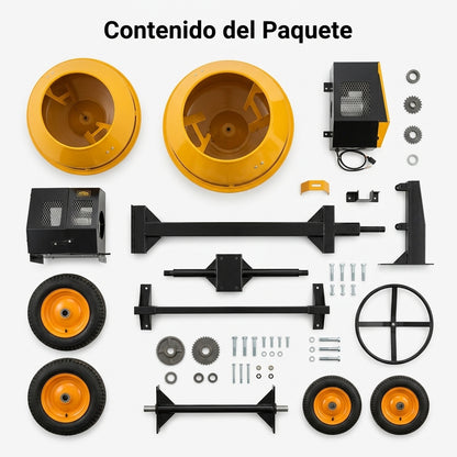 Concrete Mixer — Contenido del Paquete - Vista Aerea | Generated by Modelize
