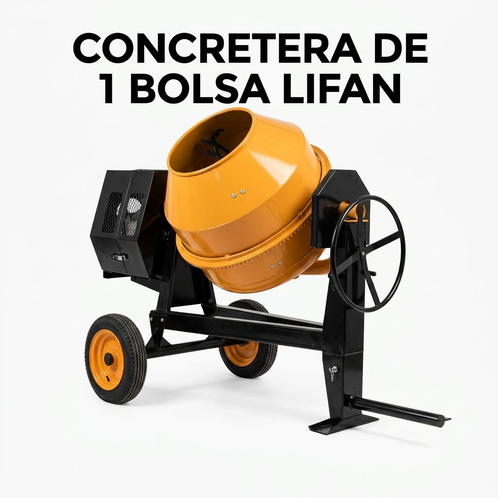 Industrial Concrete Mixer — Portada Principal - Estudio Blanco | Generated by Modelize