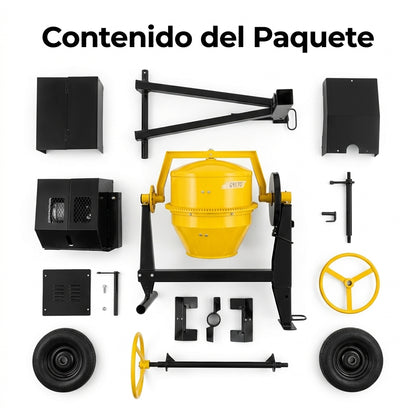 Concrete Mixer — Contenido del Paquete - Vista Aerea | Generated by Modelize