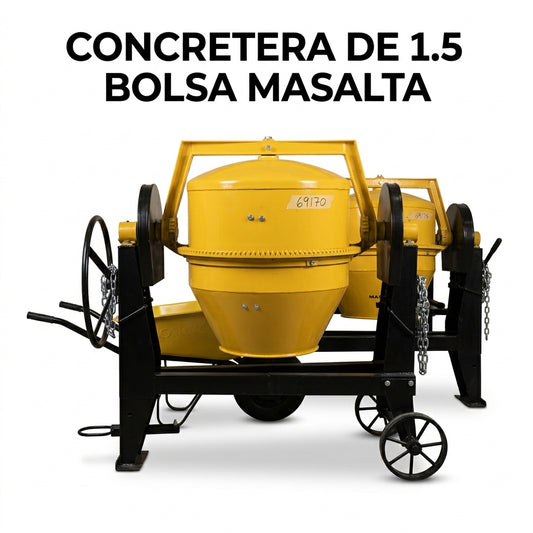 Industrial Concrete Mixer — Portada Principal - Estudio Blanco | Generated by Modelize