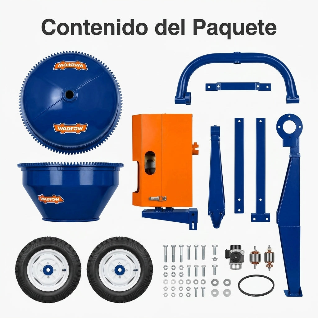 Concrete mixer — Contenido del Paquete - Vista Aerea | Generated by Modelize