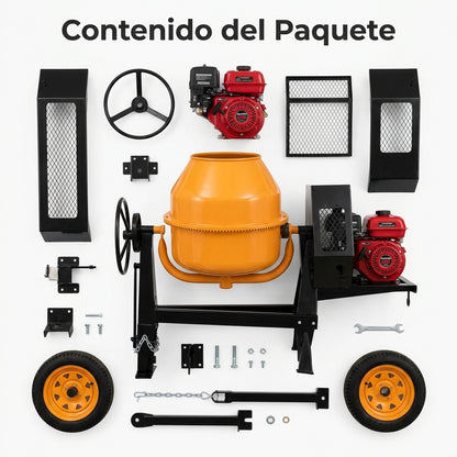 Concrete mixer — Contenido del Paquete - Vista Aerea | Generated by Modelize
