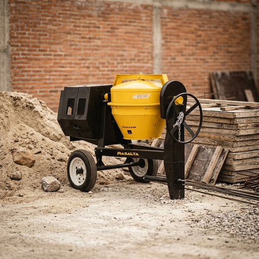 Portable Concrete Mixer — Estilo de Vida - Producto en Uso | Generated by Modelize