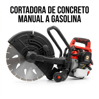 Gasoline-powered manual concrete saw — Portada Principal - Estudio Blanco | Generated by Modelize