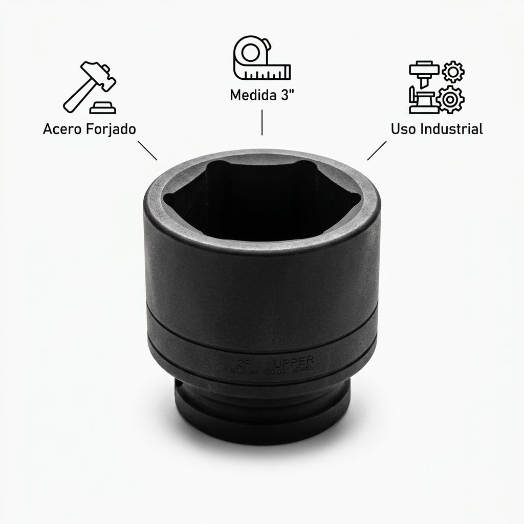 3-inch Impact Socket — Infografia de Caracteristicas | Generated by Modelize