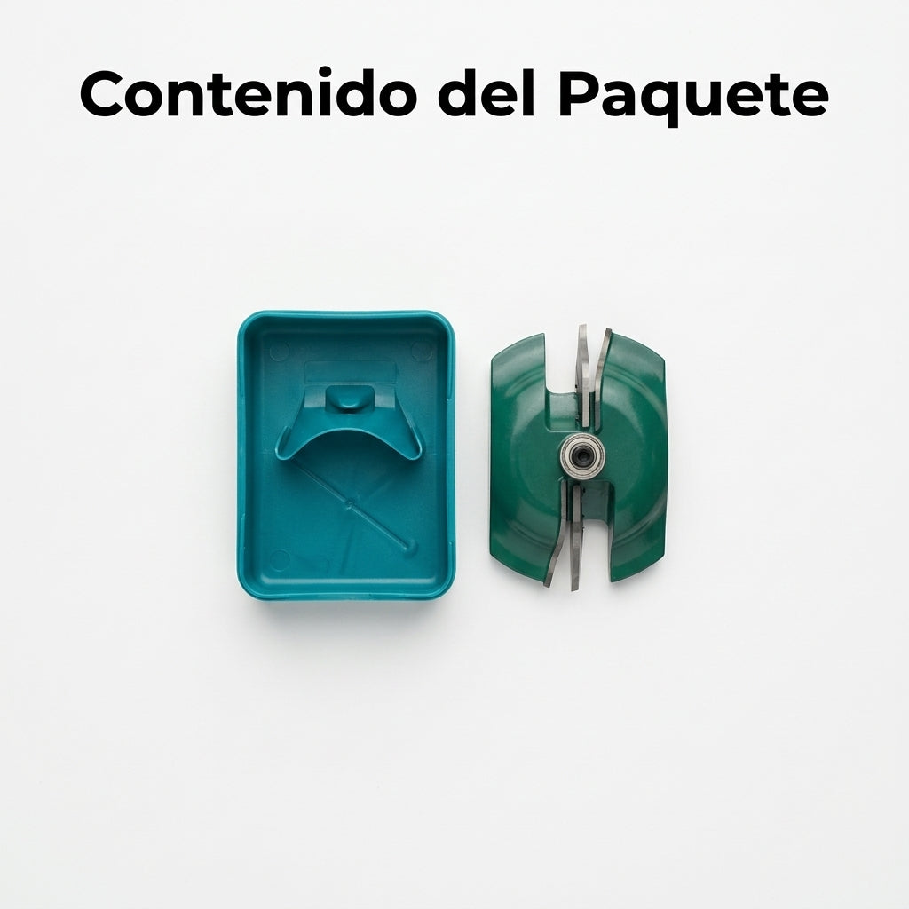 Router bit / Woodworking cutter — Contenido del Paquete - Vista Aerea | Generated by Modelize