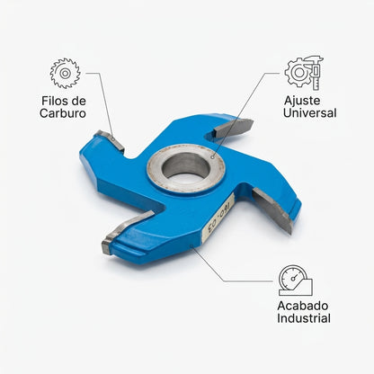 Woodworking shaper cutter — Infografia de Caracteristicas | Generated by Modelize
