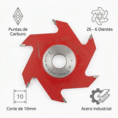 Industrial grooving cutter blade — Infografia de Caracteristicas | Generated by Modelize