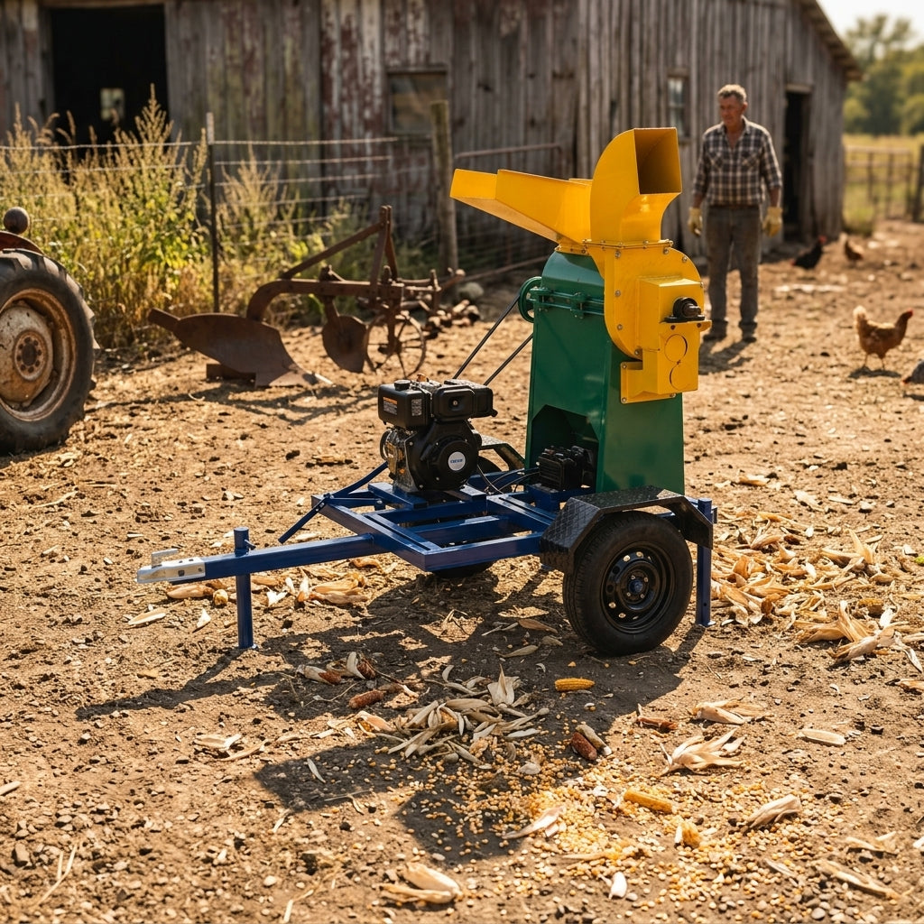 Industrial corn sheller — Estilo de Vida - Producto en Uso | Generated by Modelize