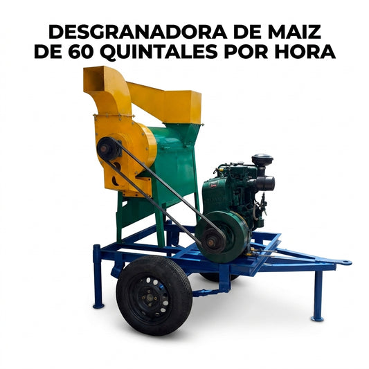 Industrial corn sheller machinery — Portada Principal - Estudio Blanco | Generated by Modelize