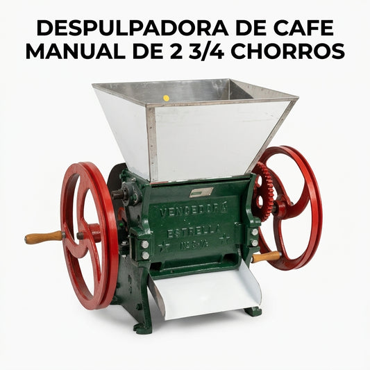 Manual coffee pulper — Portada Principal - Estudio Blanco | Generated by Modelize