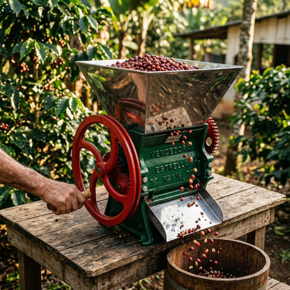 Manual coffee depulper — Estilo de Vida - Producto en Uso | Generated by Modelize