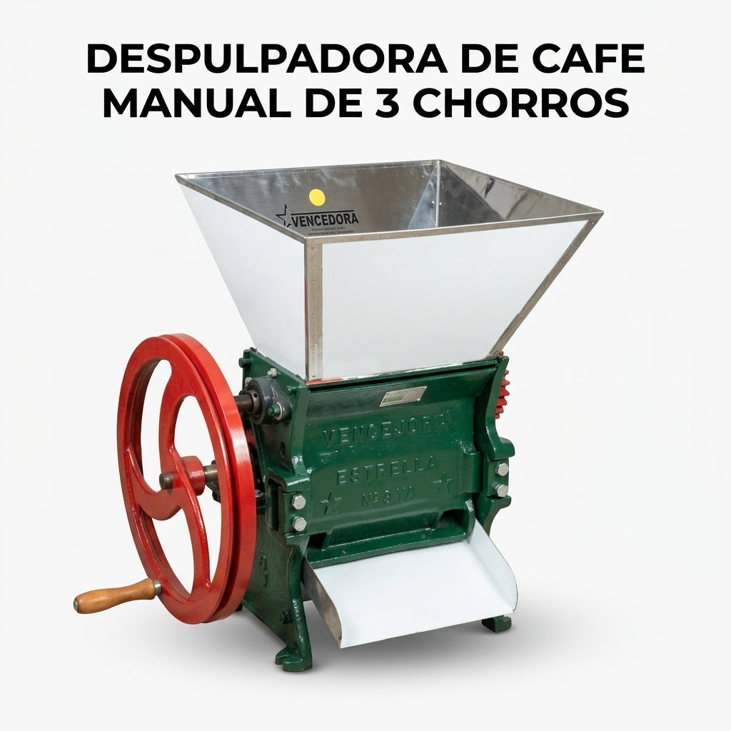 Manual Coffee Pulper — Portada Principal - Estudio Blanco | Generated by Modelize
