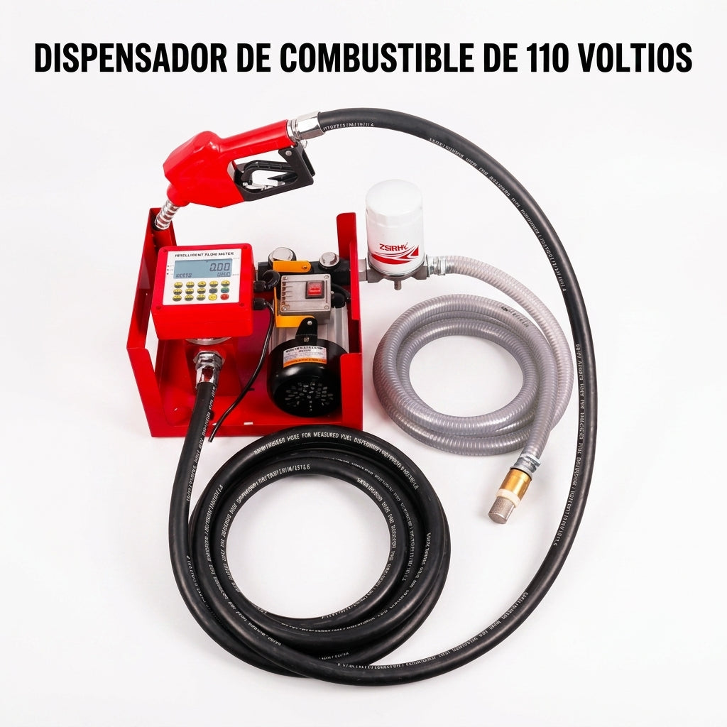 Portable fuel transfer pump system — Portada Principal - Estudio Blanco | Generated by Modelize