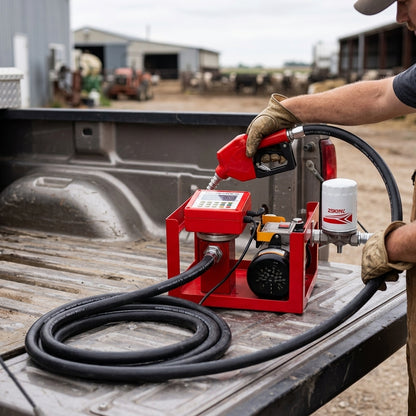 Portable fuel transfer pump system — Estilo de Vida - Producto en Uso | Generated by Modelize
