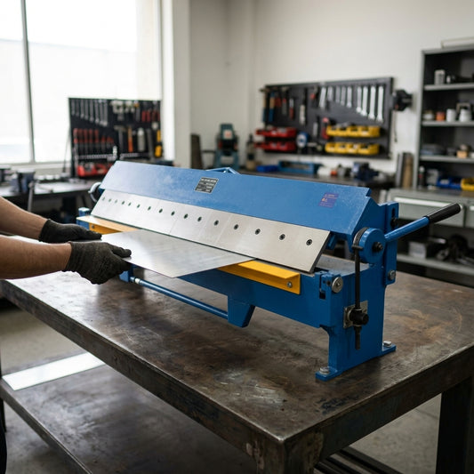 50-inch Pan and Box Sheet Metal Brake — Estilo de Vida - Producto en Uso | Generated by Modelize