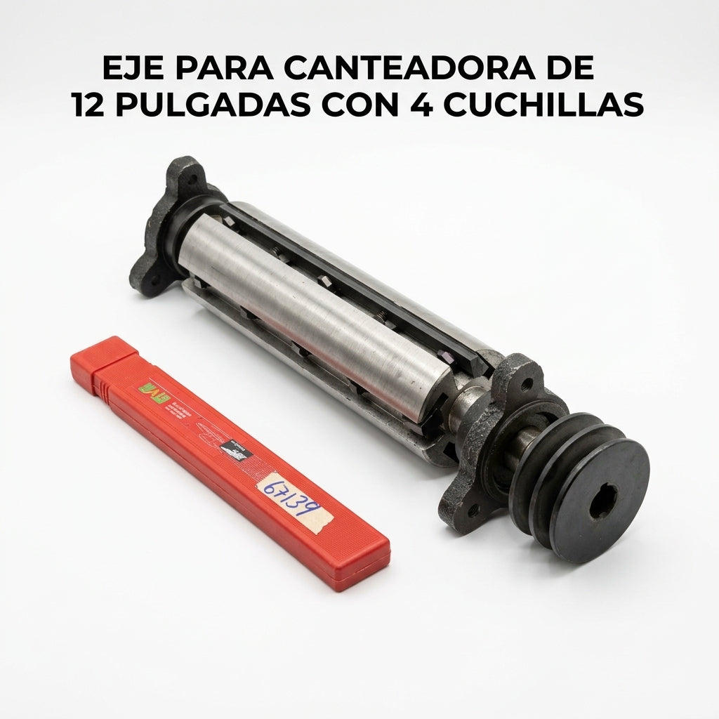 Industrial jointer cutterhead — Portada Principal - Estudio Blanco | Generated by Modelize