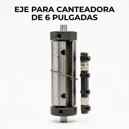 Industrial jointer cutterhead axle — Portada Principal - Estudio Blanco | Generated by Modelize