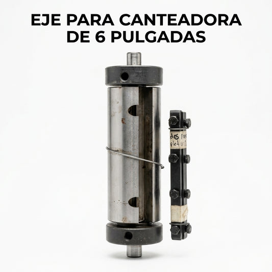 Industrial jointer cutterhead axle — Portada Principal - Estudio Blanco | Generated by Modelize