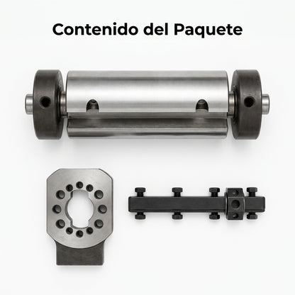 Jointer cutterhead shaft (eje para canteadora) — Contenido del Paquete - Vista Aerea | Generated by Modelize