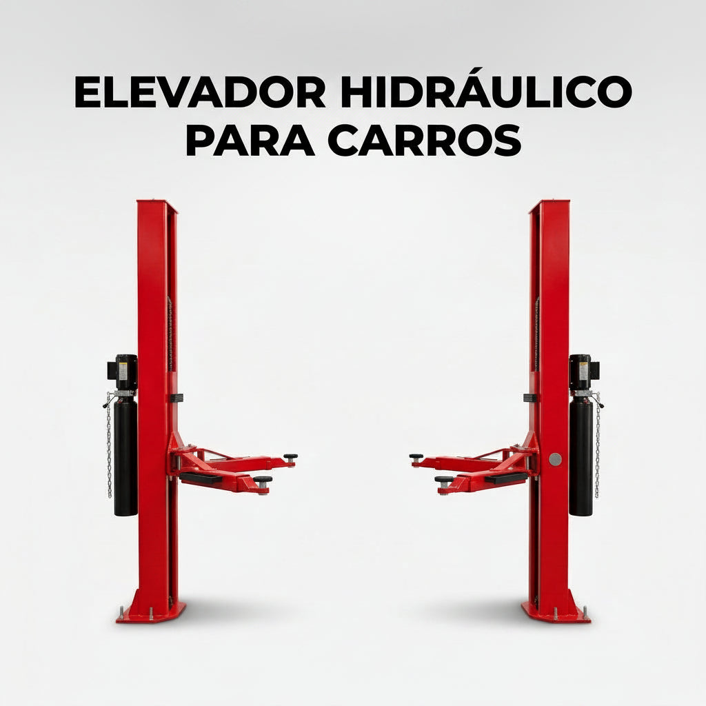 Two-post hydraulic car lift — Portada Principal - Estudio Blanco | Generated by Modelize