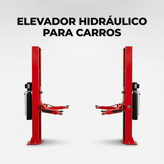 Two-post hydraulic car lift — Portada Principal - Estudio Blanco | Generated by Modelize