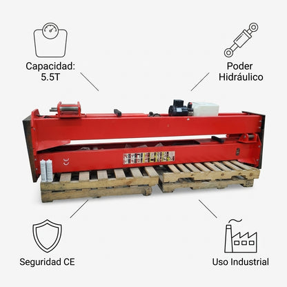 Heavy-duty vehicle lift — Infografia de Caracteristicas | Generated by Modelize