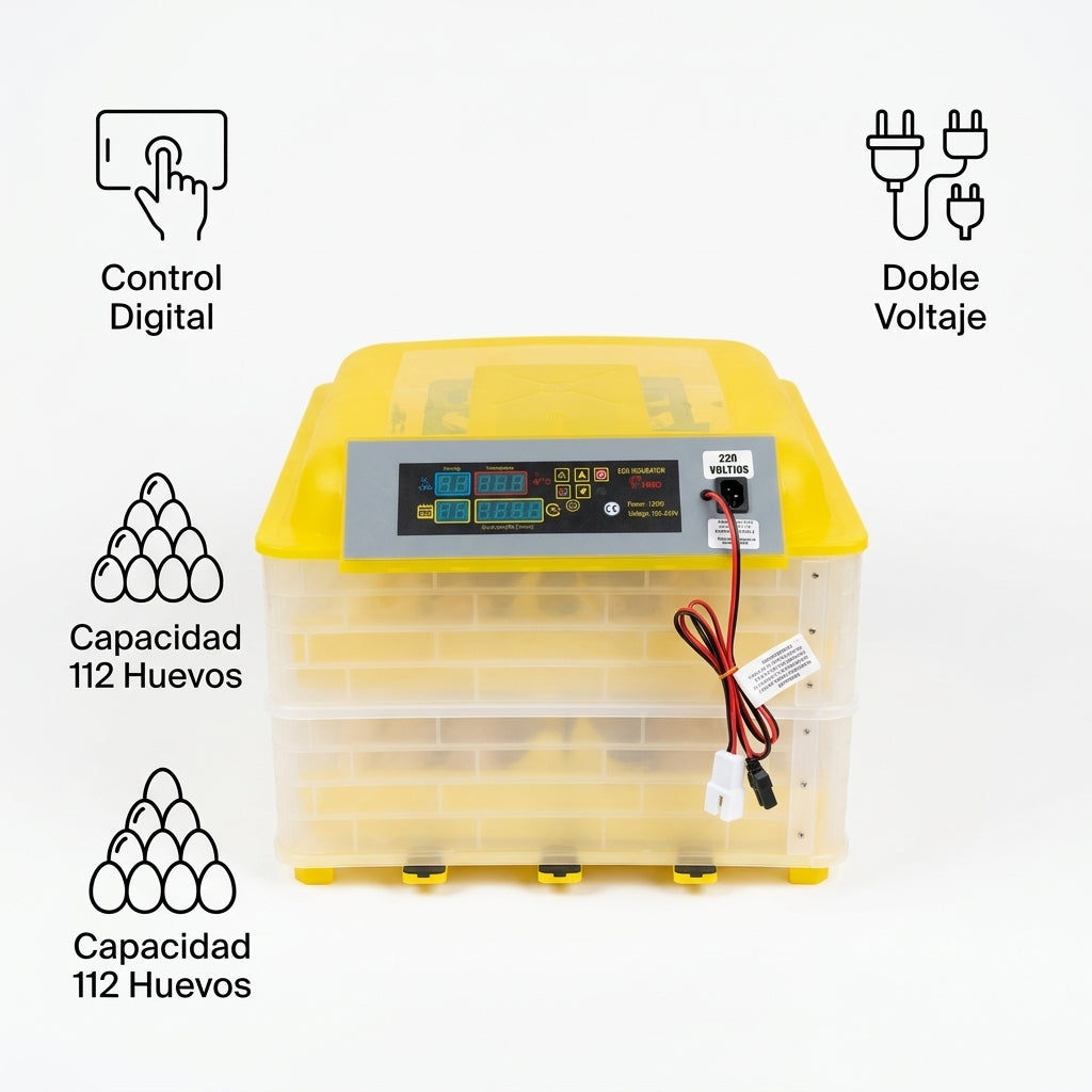 Egg Incubator — Infografia de Caracteristicas | Generated by Modelize
