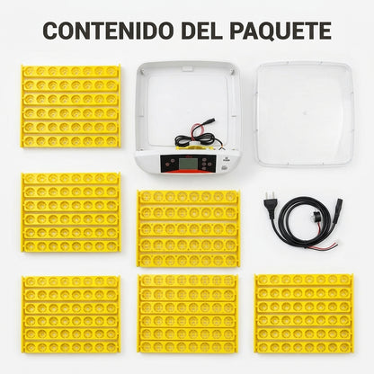 Automatic egg incubator — Contenido del Paquete - Vista Aerea | Generated by Modelize